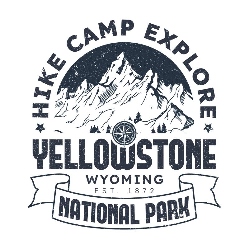 Yellowstone Nationalpark Wanderlager Erkundung