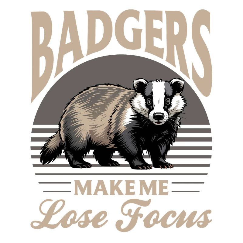 Funny Animal Badger