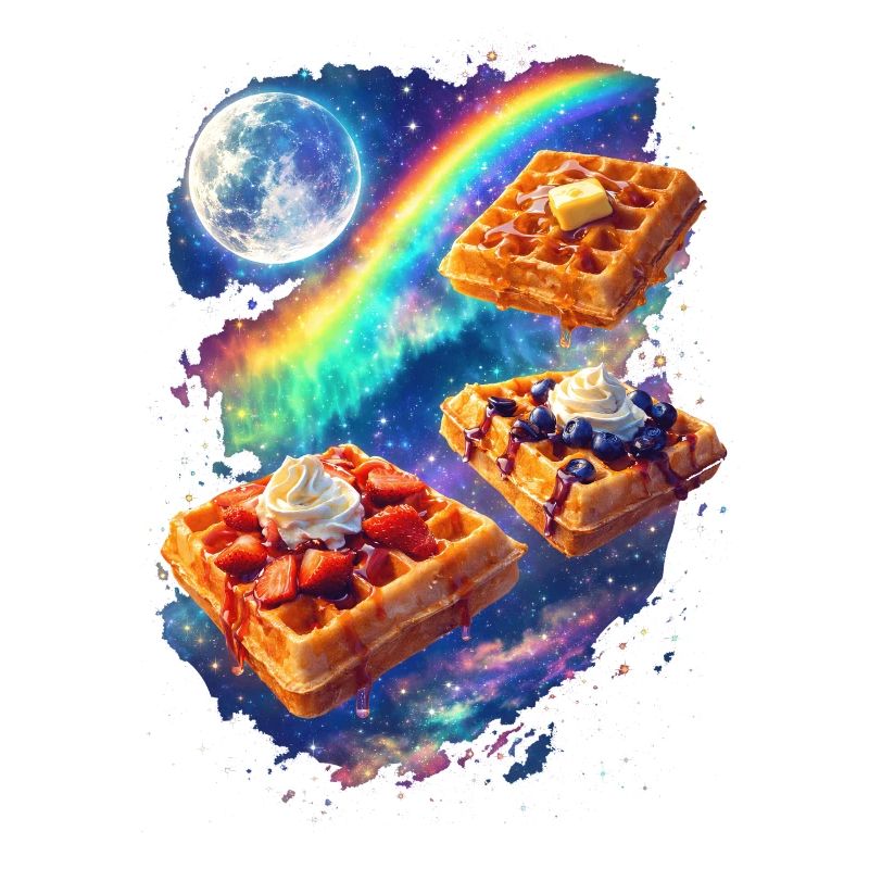 Galaktische Waffeln im Regenbogenrausch