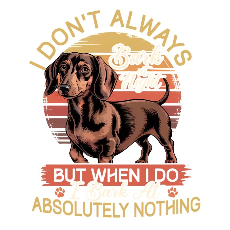 Funny Dog Breed Dachshund