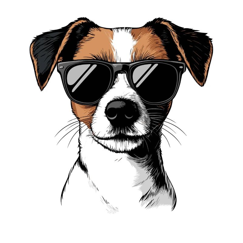 Jack Russel mit Sonnenbrille