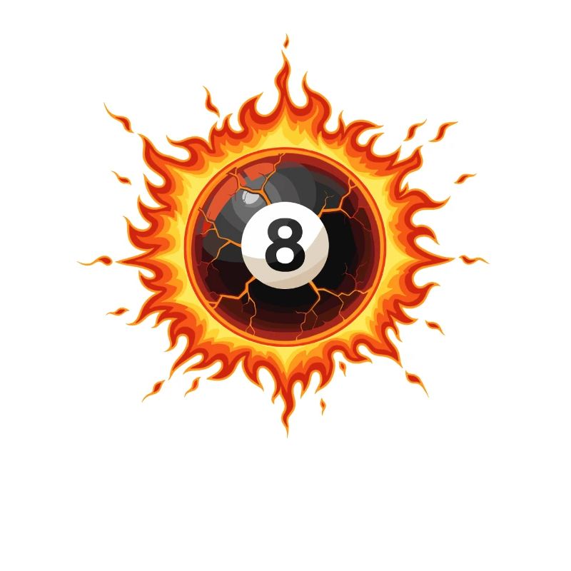 Schwarze 8 Billiardkugel