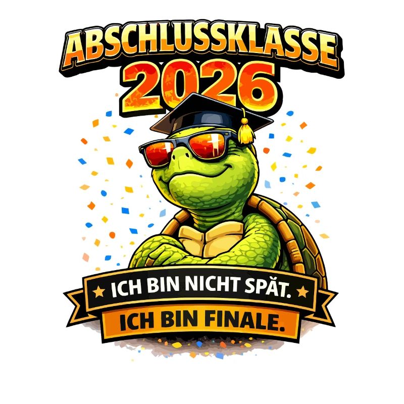 Abschlussklasse 2026 Schildkröte | Schulabgänger