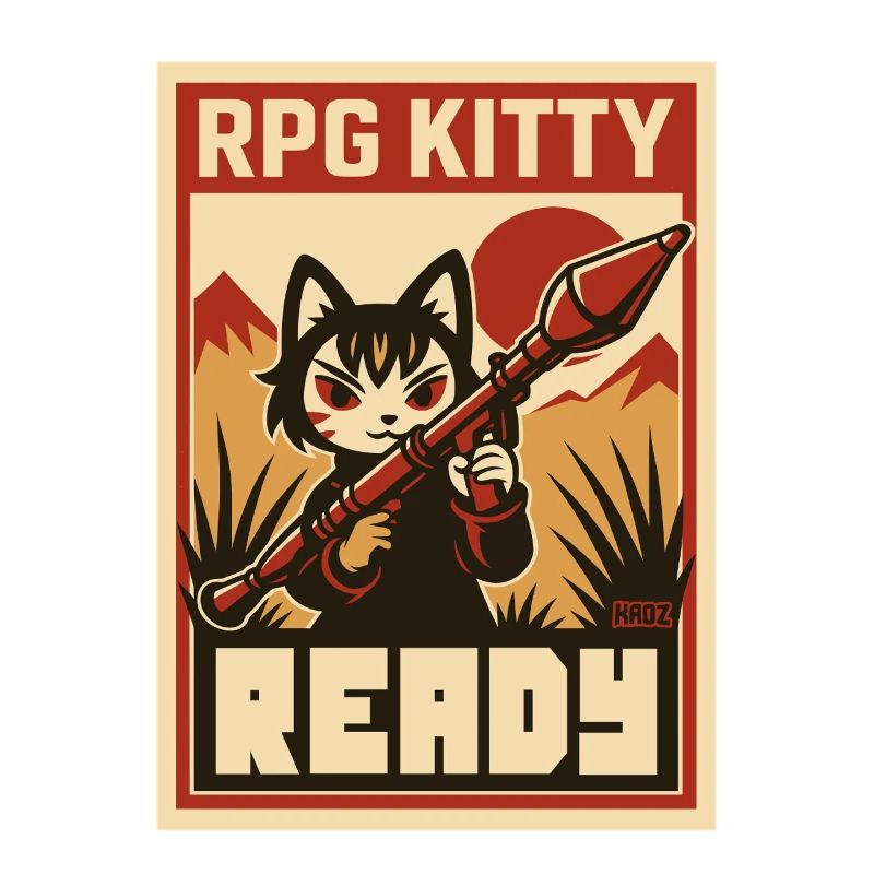 RPG Kitty Ready Poster