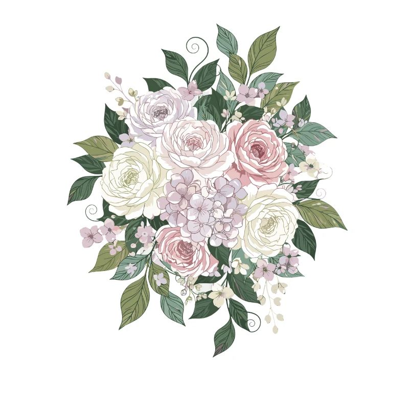 Pastell Rosen Bouquets