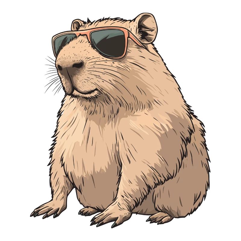 Sonnenbrillen-Capybara
