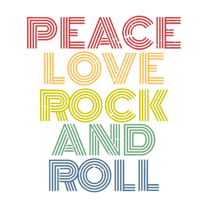 Frieden, Liebe, Rock'n'Roll, Regenbogenlinien,