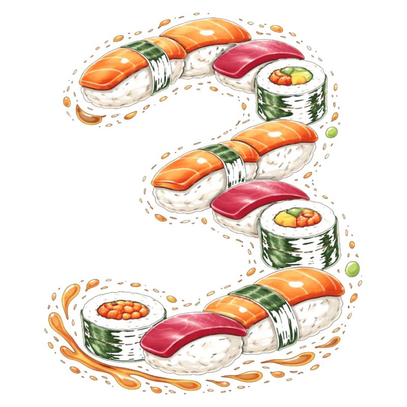 Sushi Spirale Muster