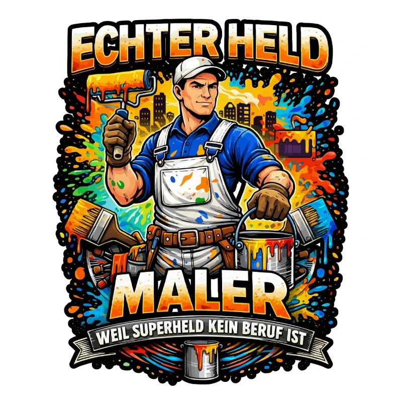 Echter Held Maler – Farbexplosion