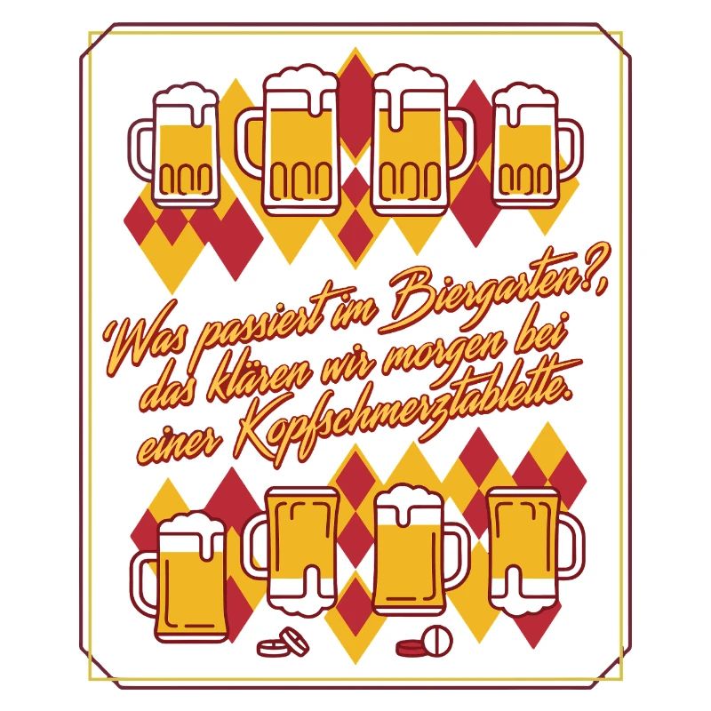 Biergarten Kater Humor