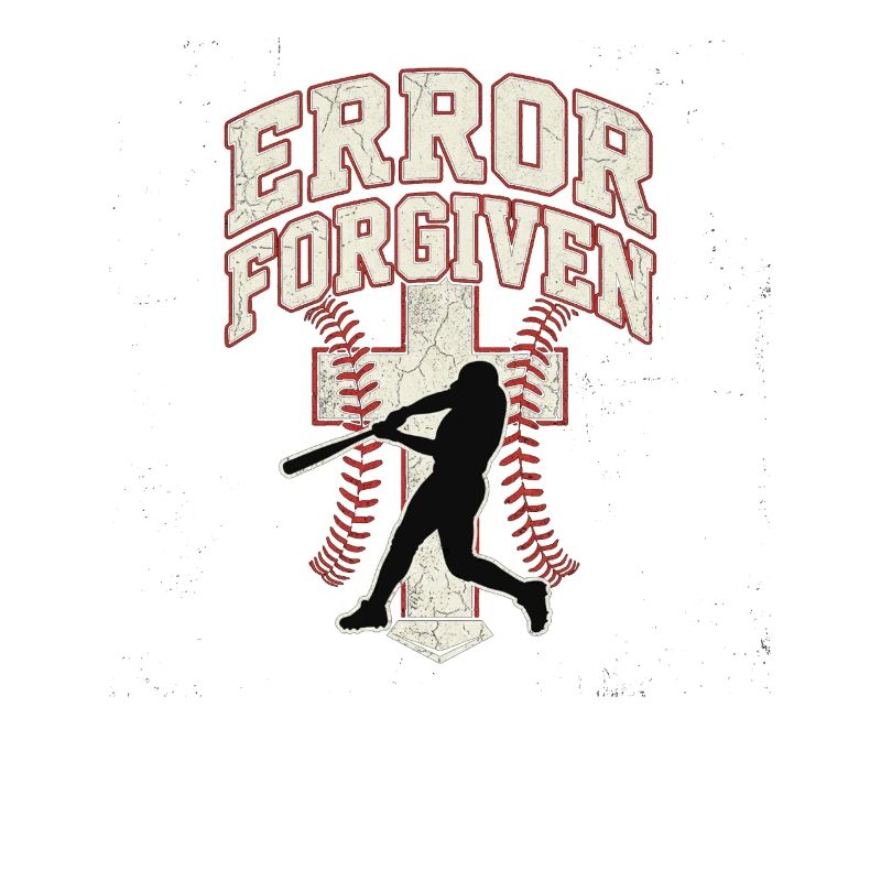 Error Forgiven Christlicher Baseball Glaube Jesus