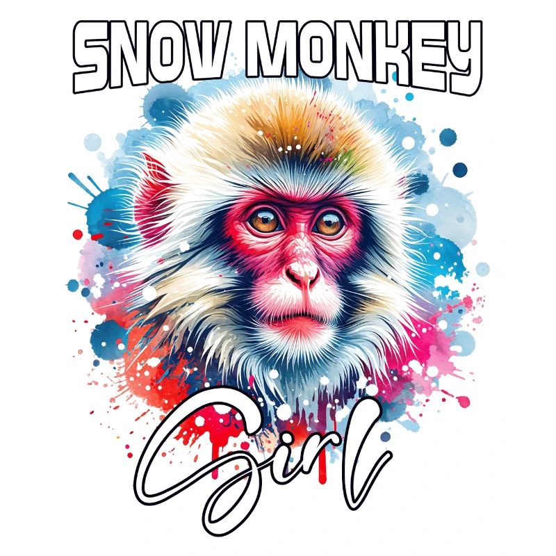 Snow Monkey Mädchen Schneeaffe