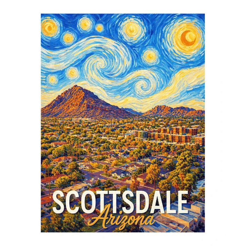 Scottsdale Arizona Sonnenkunst Poster