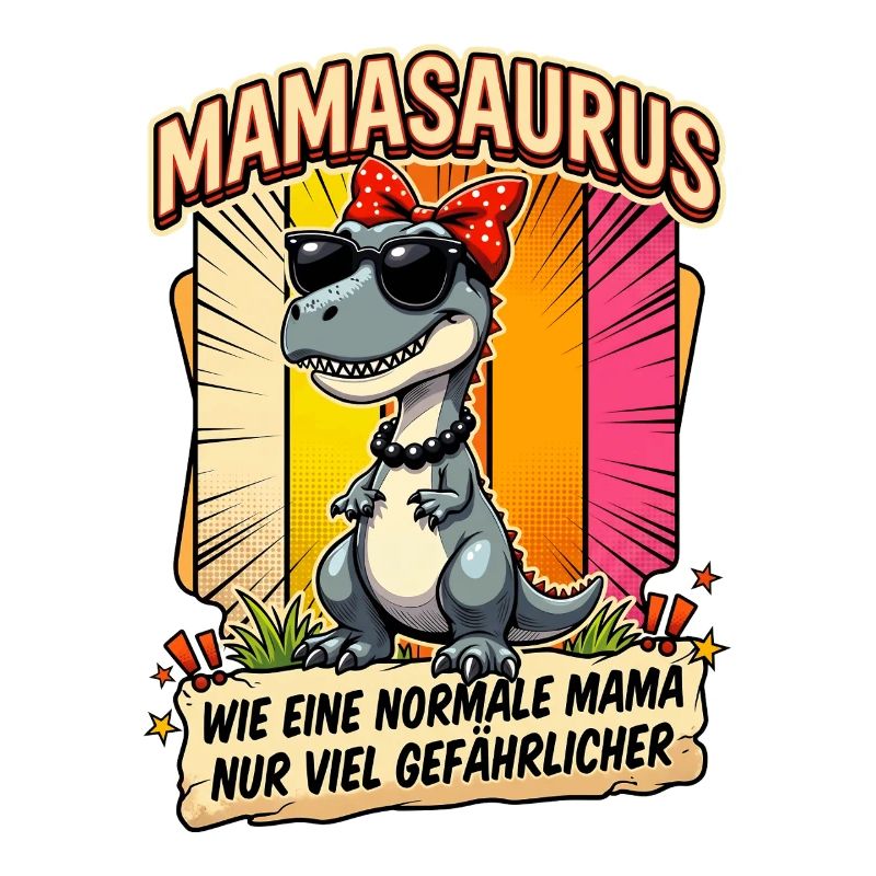Mamasaurus Wie Eine Normale Mama T-Rex