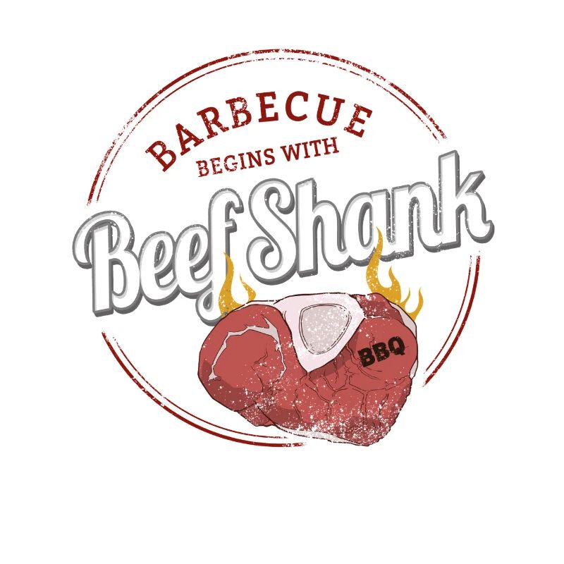 Beef Shank Barbecue Beef Knuckle Vintage BBQ Design