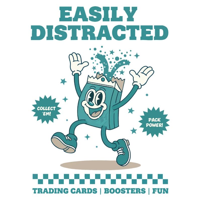 Easily Distracted Trading Cards Boosters Fun Pack