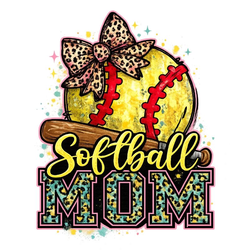Softball-Mama: Trendige Mama-Softball-Geschenk