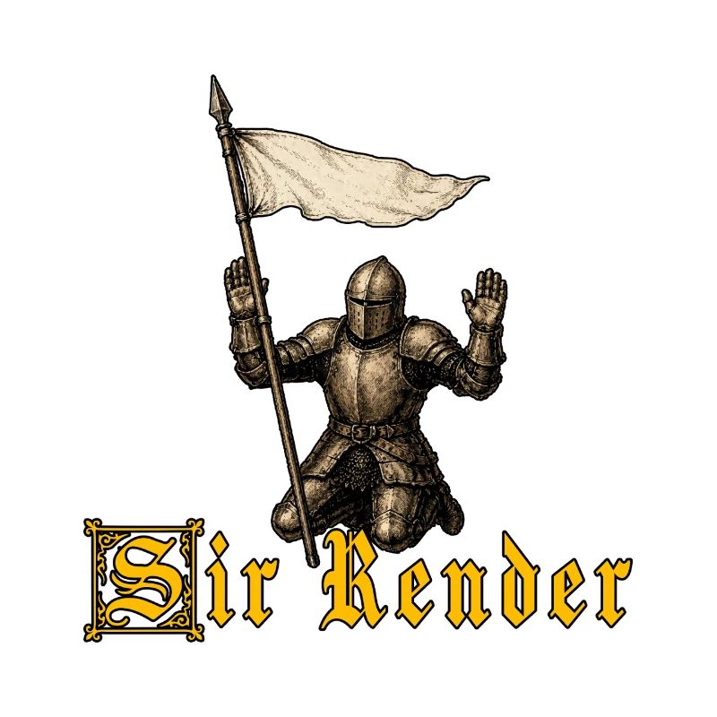 Sir Render Surrender Funny Ren Faire Medieval
