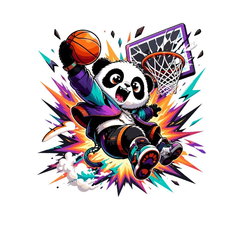 Panda Slam Dunk Neon