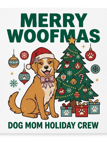 Fröhliche Woofmas Hundemama-Weihnachtscrew