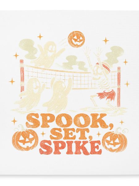Halloween Volleyball Skelett Geist