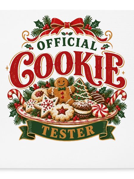 Offizielles Kekstester-Weihnachtsbackdesign