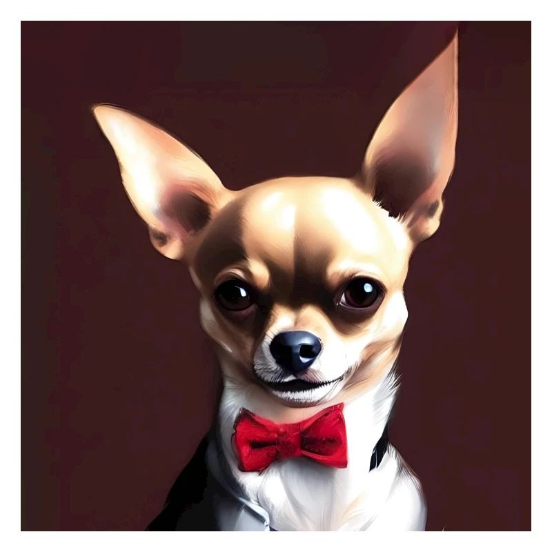 Chihuahua mit Querbinder