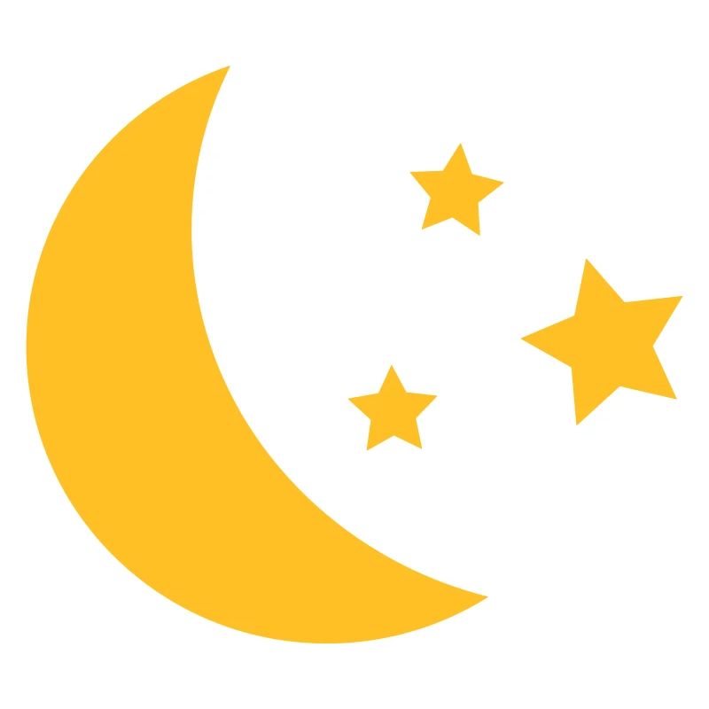 Mond und Sterne
