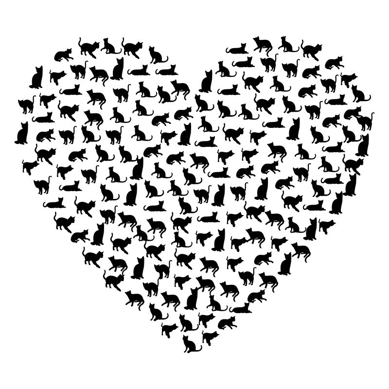 Katzen Herz