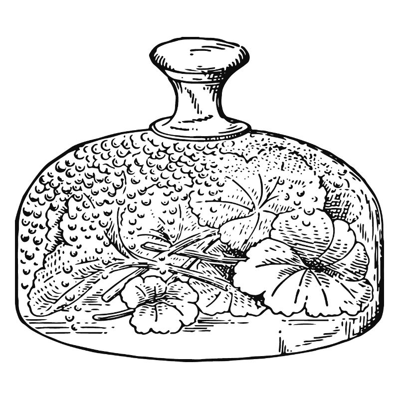 glas-glocken-leer-blumen