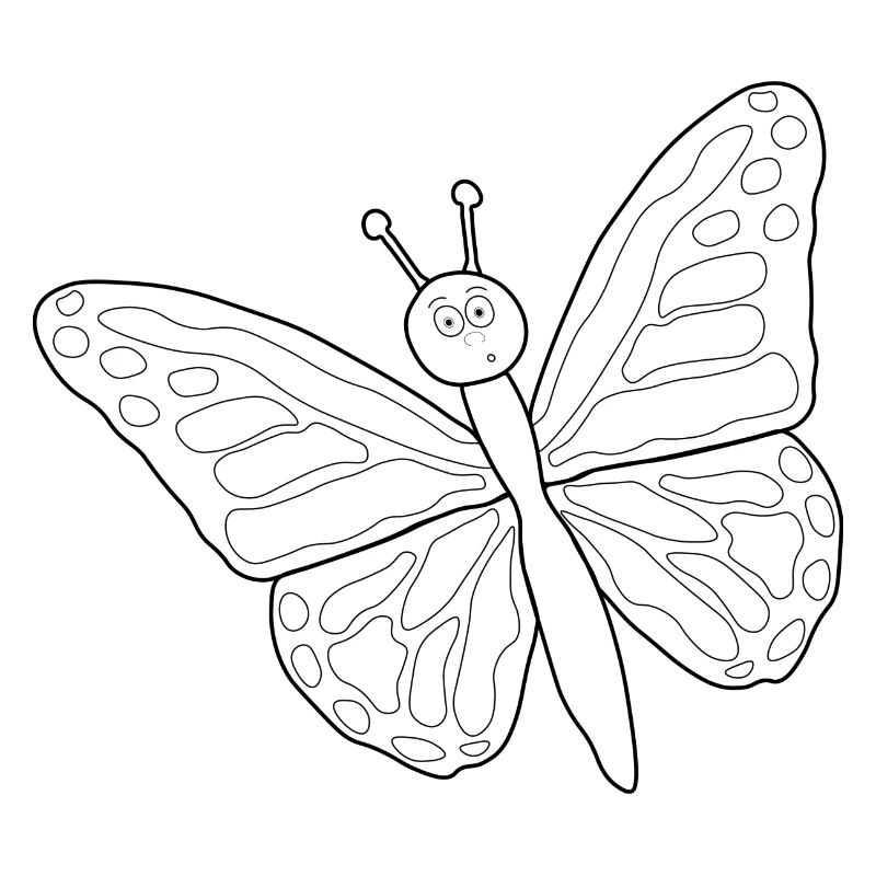 Achtung ein Schmetterling