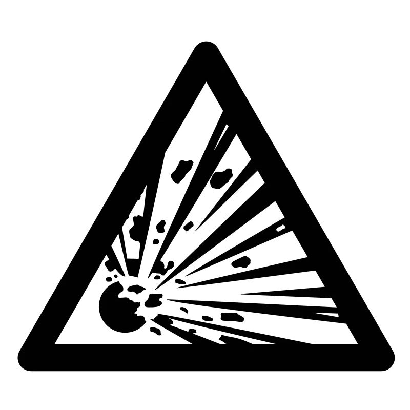 Gefahrensymbol - Sprengstoffe