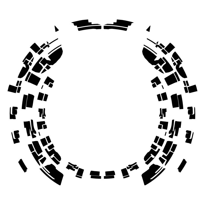 Circle border pattern round frame