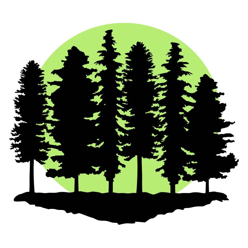 Forest and Full Moon, Trees