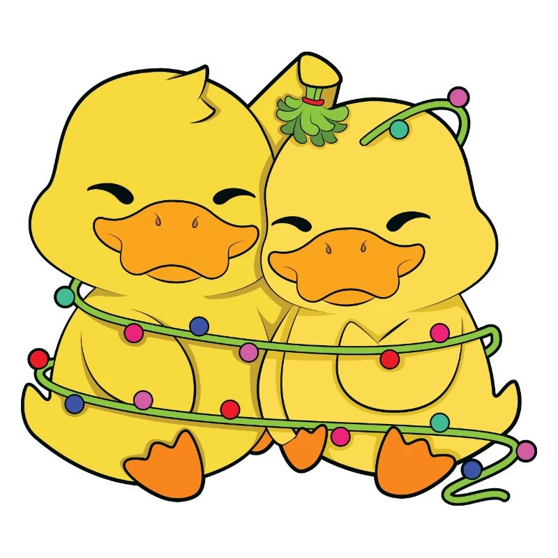 Enten Weihnachtsbeleuchtung
