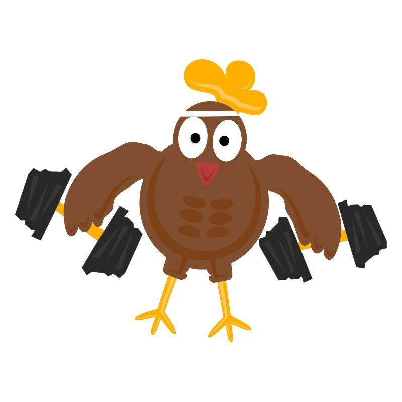 Huhn lustiges gym
