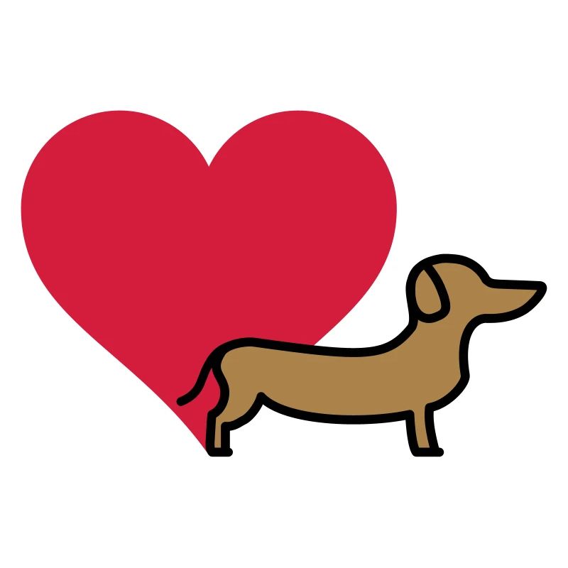 Herz und Dackel
