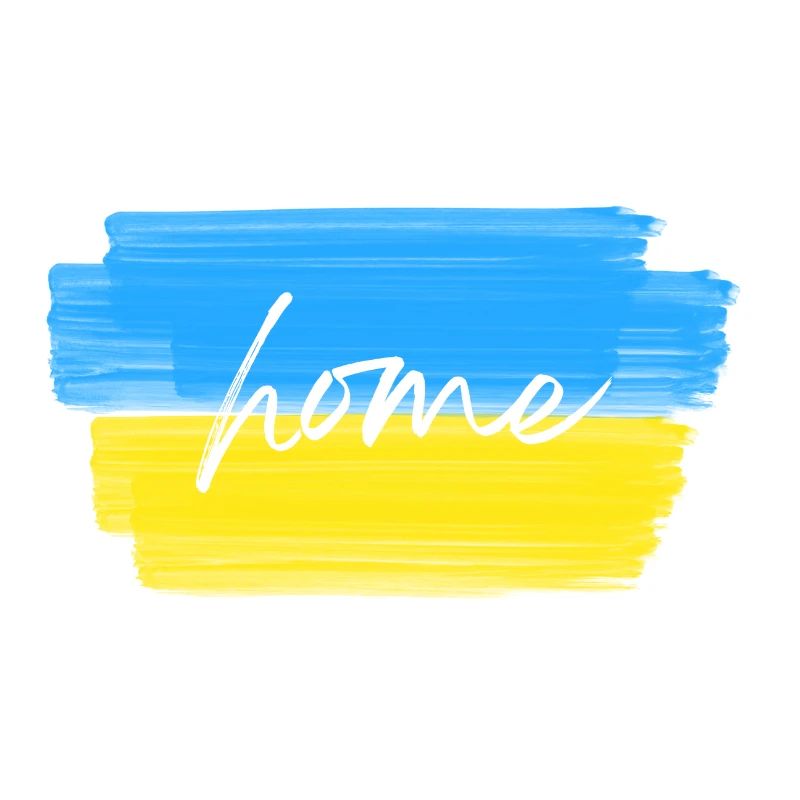 Patriotische Illustration "HOME"