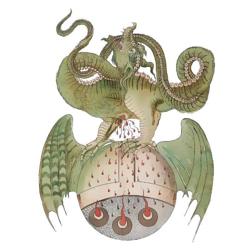 Mittelalter Drache