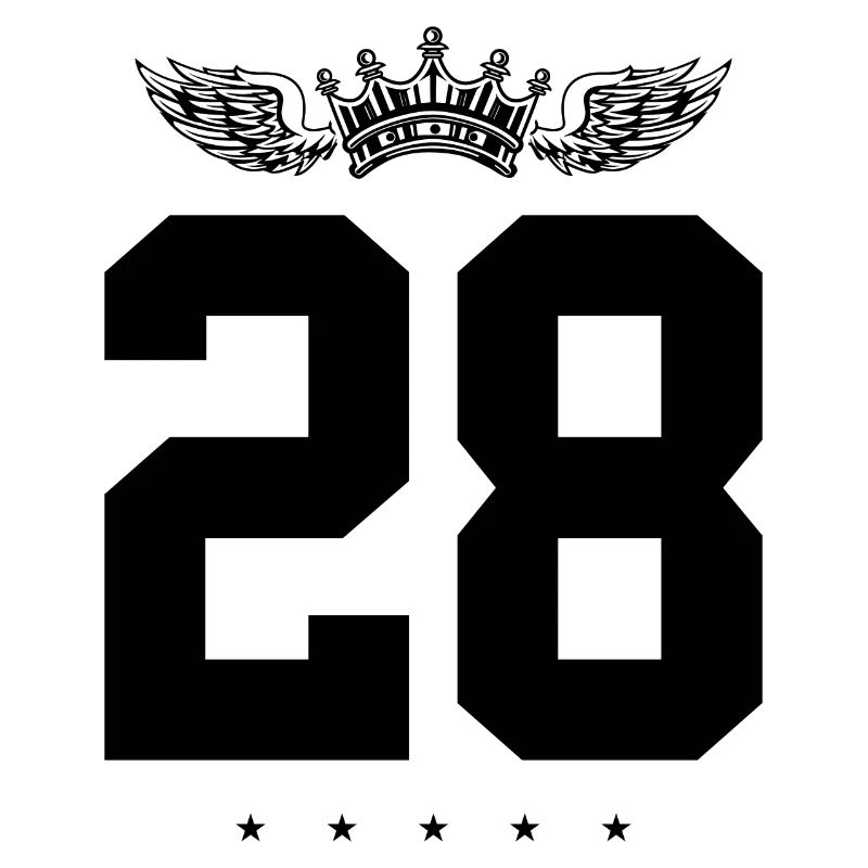 28 Zahl Krone