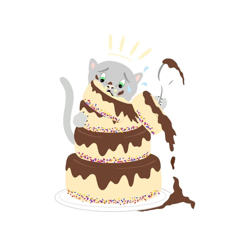 Katzenkuchen fehlgeschlagen