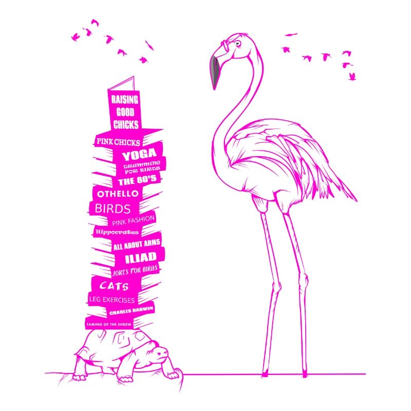 flamingo reading AMAZON