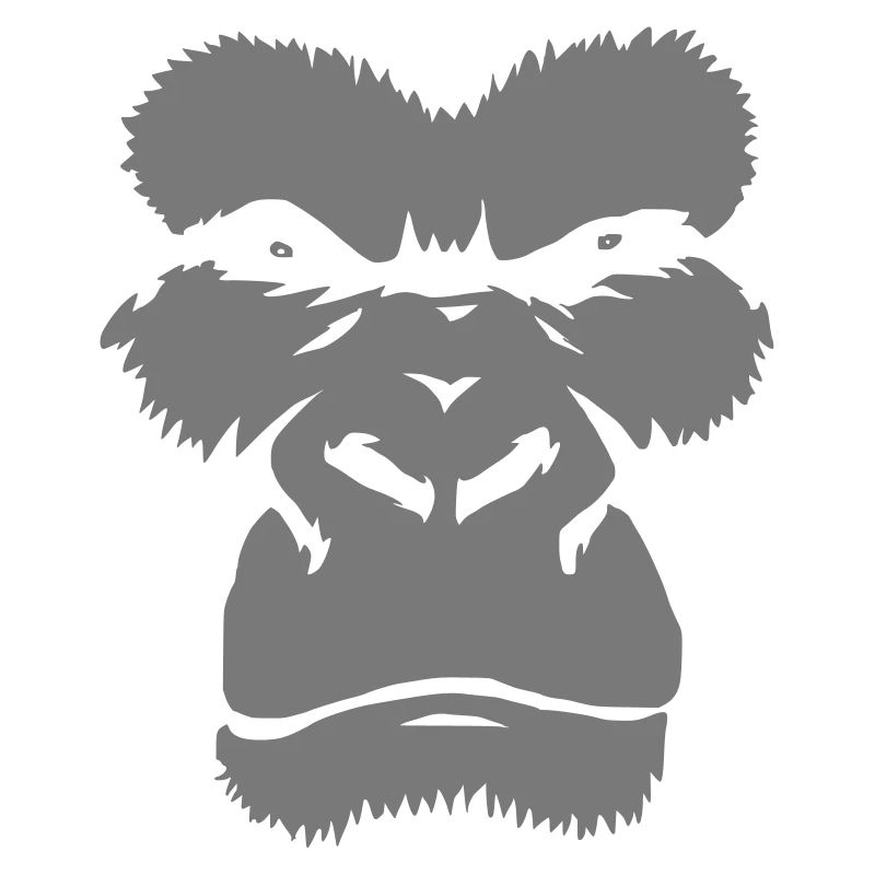 Wilde Affe-Silhouette Grafik