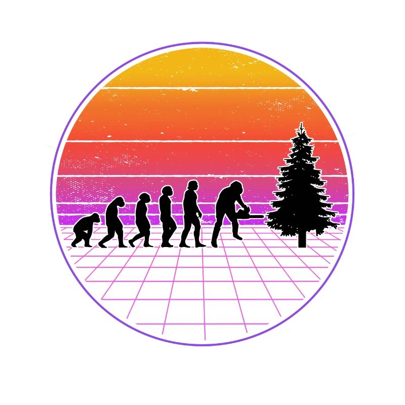 Tree Feller Evolution Vaporwave Forester Forester