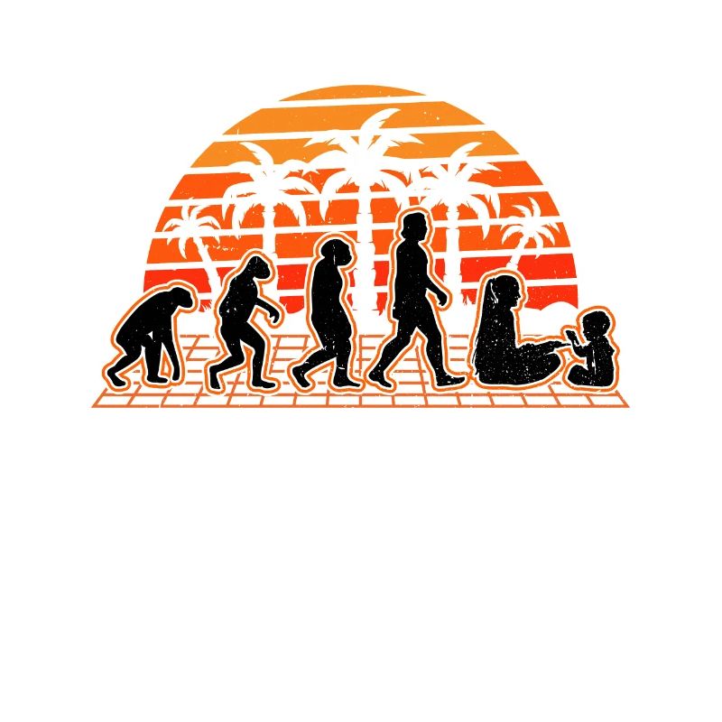 Kindergärtnerin Evolution Sunset Kindergarten