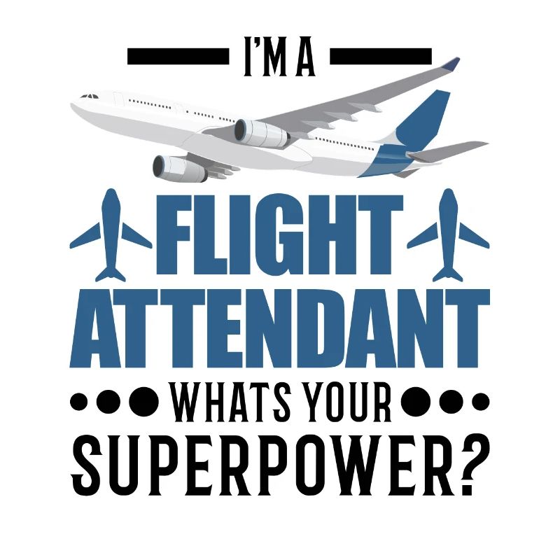 Flugbegleiterin Superkraft Stewardess