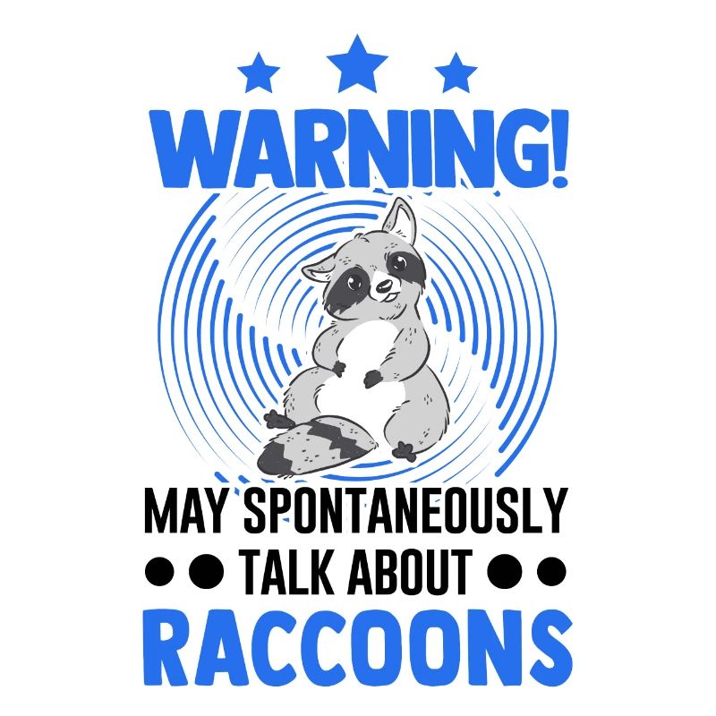 Warnung Waschbär Raccoon