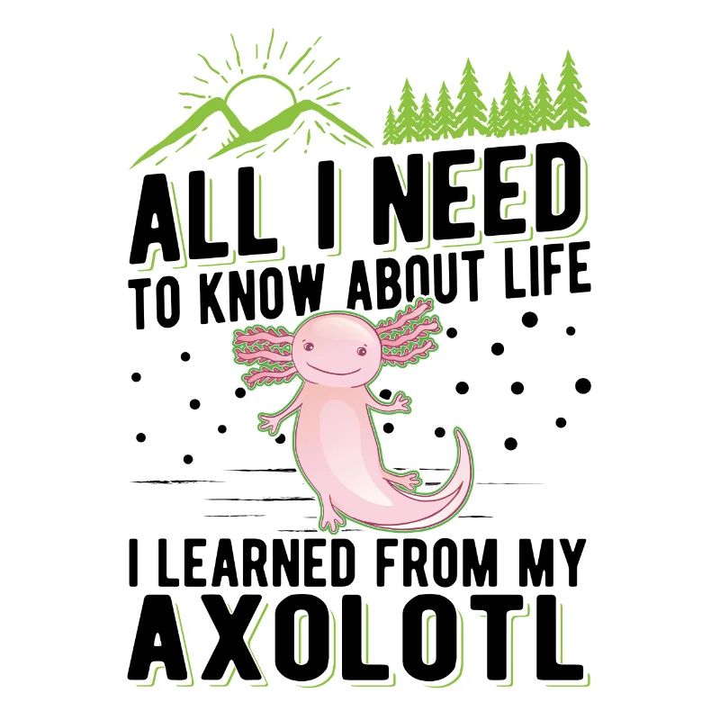 Axolotl Geschenk Schwanzlurch