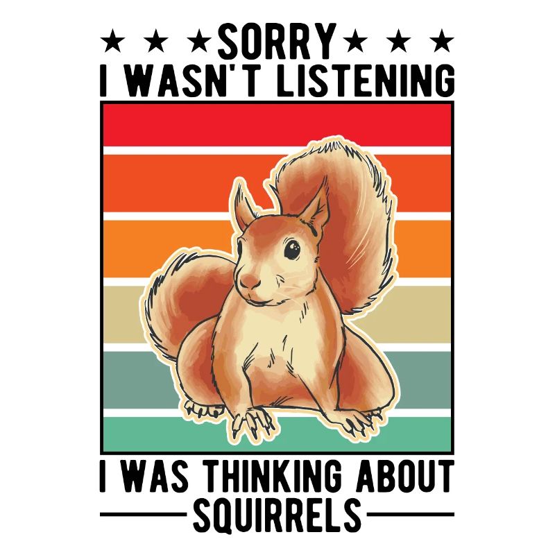 Eichhörnchen Geschenk Grauhörnchen Squirrel