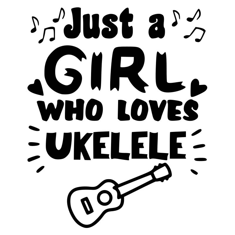 Nur ein Mädchen, das wirklich gerne Ukulele spielt *